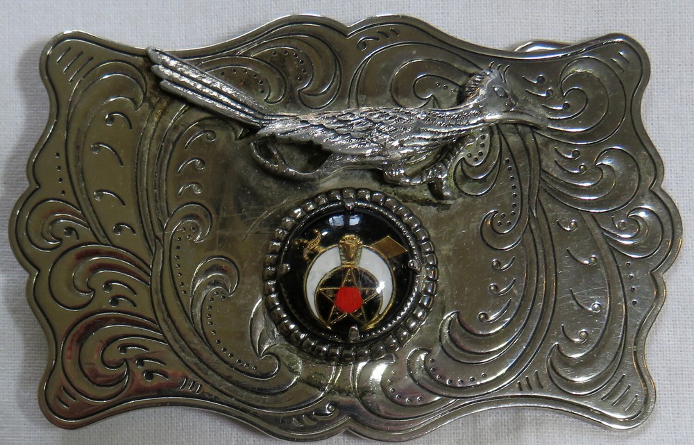 Fraternal With Roadrunner Vintage Belt Buckle 1990&rsquo;s