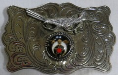 Fraternal With Roadrunner Vintage Belt Buckle 1990&rsquo;s