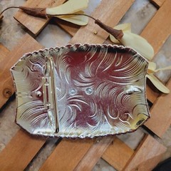 Running bull Western belt buckle silver and rose tone zinc alloy