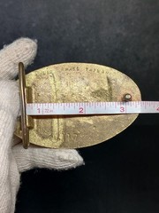 Solid Brass Country Music Guitar Belt Buckle