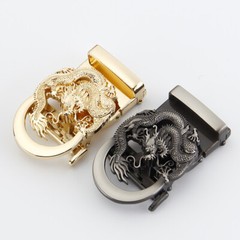 1PCS Retro Dragon Metal Belt Buckle Replacement 35mm Gold/Black