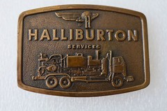 Americana Halliburton Services Jimm Watson 1976 Belt Buckle