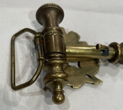 Solid Brass Vintage 1970s Tobacco Pipe Belt Buckle