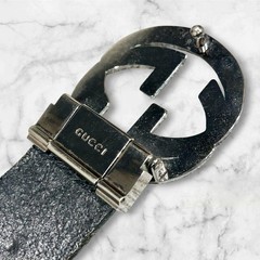GUCCI Pre-Owned Men&rsquo;S Belt Gg Shima Leather 80 90Cm