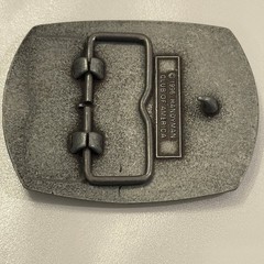 Handyman Club of America Life Member Belt Buckle Vintage 1996 Pewter Finish