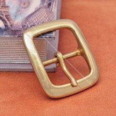 SOLID BRASS QUALITY HEAVY CENTER BAR LEATHERCRAFT BELT BUCKLE REPLACEMENT 42MM