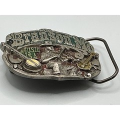 Vintage 1985 Branson MO Music USA Belt Buckle Great American Buckle Co 1633