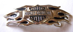 Harley Davidson 2004 Flames Bar & Shield 6&Prime; Belt Buckle 99555-04V Nice 1