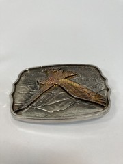 VTG International Monetary Mint Belt Buckle American Eagle Numbered Western