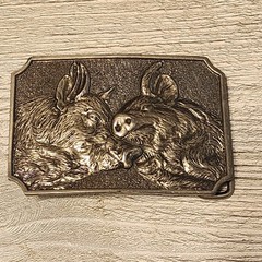 Choice – Vintage Belt Buckle Eagle Fur Rendezvous Cross Crockett Spinning Spur