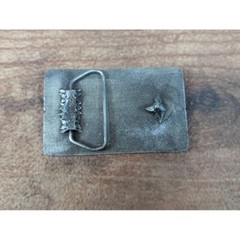 Dixon ZTR Belt Buckle Pewter Tone Vintage Western Style Accessory