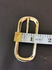 BELT BUCKLES 10993 2.5&Prime;X1&Prime; Gold Plated Made in Italy