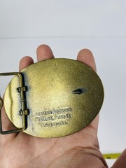 Norman Foundry NRA Gunowner & Proud Of It Belt Buckle Solid Brass