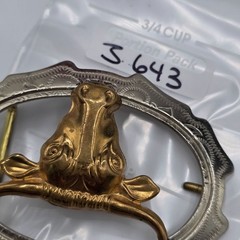 Western Belt Buckle Bull Head Silver Tone Gold Tone Western Cowboy Vintage Rodeo