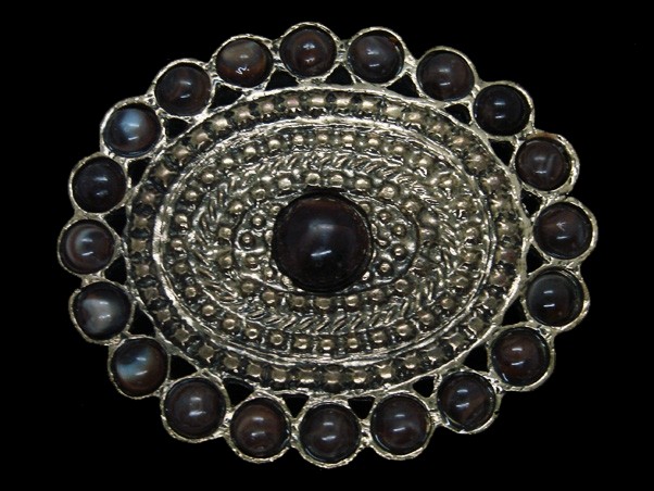TG05165 VERY COOL **ORNAMENTAL** HIPPIE ART FASHION BRASSTONE BELT BUCKLE