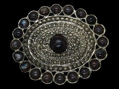 TG05165 VERY COOL **ORNAMENTAL** HIPPIE ART FASHION BRASSTONE BELT BUCKLE