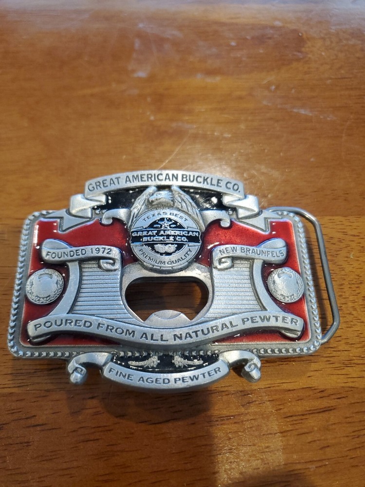 VINTAGE « TEXAS BEST » 2004 GREAT AMERICAN BELT BUCKLE CO. USA MADE BELT BUCKLE