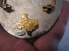 1998 CHARLOTTE CAROLINA&rsquo; 4TH NATIONAL SQUARE DANCE CONVENTION BELT BUCKLE GW-12