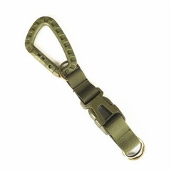 Tactical Keychain Molle Webbing Hook Belt Buckle Detachable Carabiner Key Rings
