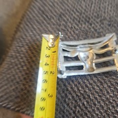 Silver-tone metal Longhorn Cow & Fence Western Style Belt Buckle 2&Prime; Belt Width