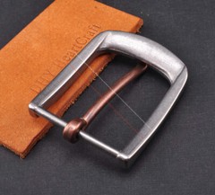 38mm Sturdy Solid Heavy Stainless Steel Leathercraft Heel Bar Jeans Belt Buckle