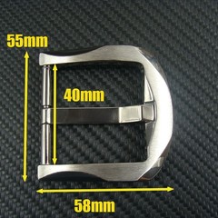 Titanium Pin Single Tongue Buckle Anti allergy Belt Buckle for 1.5&Prime; Belt Z235