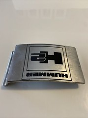 GM Officially Licensed Hummer H2 Belt Buckle for 1.5&Prime; Belt 3.75&Prime; x 2.5&Prime; Front