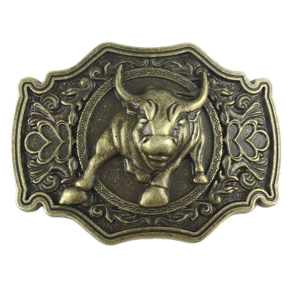 Cow Bull Belt Buckle Cowboy Cowgirl Native American Motorcyclist (YCW-01)