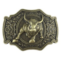 Cow Bull Belt Buckle Cowboy Cowgirl Native American Motorcyclist (YCW-01)