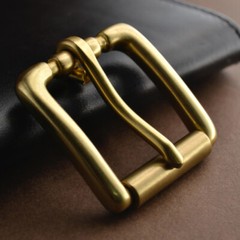 1PC Replacement Roller Belt Buckle 4CM Internal Width Solid Brass Single Prong
