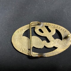 Lee Jeans Brass Belt Buckle 3 ½” x 2” Solid Brass 4060