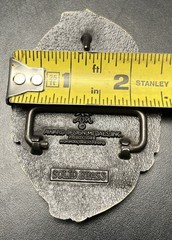 Vintage Anglers Of America First Edition Solid Brass Fishing Belt Buckle