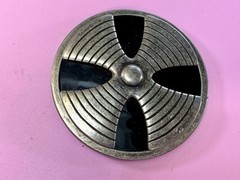Round Hippy Punk Vibe Silver & Black Color Reel Of Tape Belt Buckle