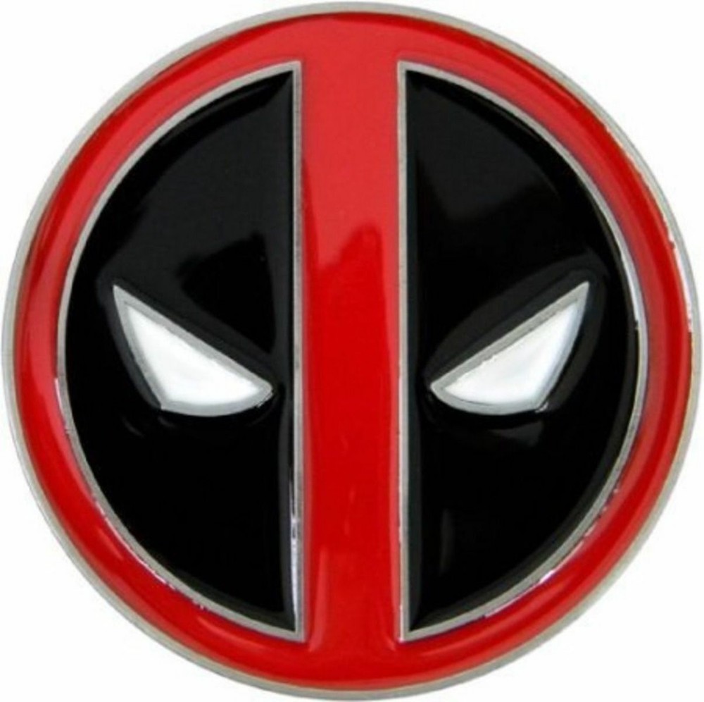 Deadpool Logo Enamel Metal Belt Buckle