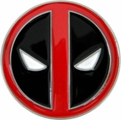 Deadpool Logo Enamel Metal Belt Buckle