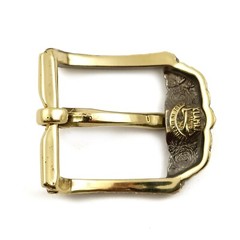 Brass belt buckle Skulls and Roses, pin type Rectangular belt buckle with skulls