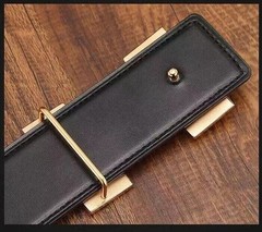 38mm H Gold Brushed Constance Belt Buckle