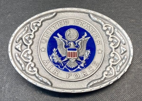 US AIR FORCE Military Belt Buckle Pewter USAF United States,MADE IN USA