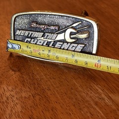 Snap-on Tools Meeting The Challenge Solid Brass Belt Buckle SSX 1709 Vintage