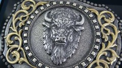 Nocona Buffalo Head Belt Buckle 37010