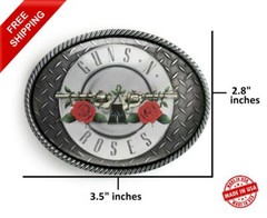 Guns n Roses Belt Buckle – Rock n Roll High Quality Handmade Buckle – 692