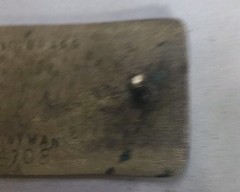 VTG Guitar Player Solid Brass Belt Buckle Retro Rock Band 4108 Taiwan Rectangle