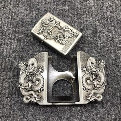 Antique Brushed Dragon Belt Buckle with Lighter, Stock in US