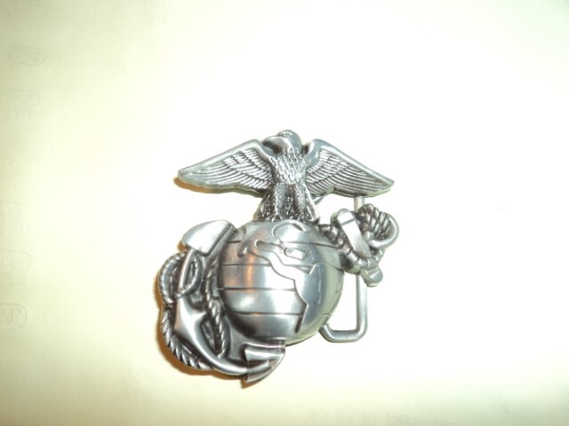 New USMC Marine Corps Semper Fi Belt Buckle Pewter