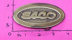 VINTAGE OVAL ESCO USA looks like original w/ware BRASS Belt Buckle Rare