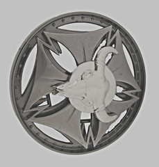 Bull Longhorn Belt Buckles Silver Gunmetal Vintage Spinner Western Cowboy Rodeo