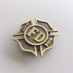 Antique Bronze Fire Fighter Dept Classic Hero Belt Buckle also Stock in the US