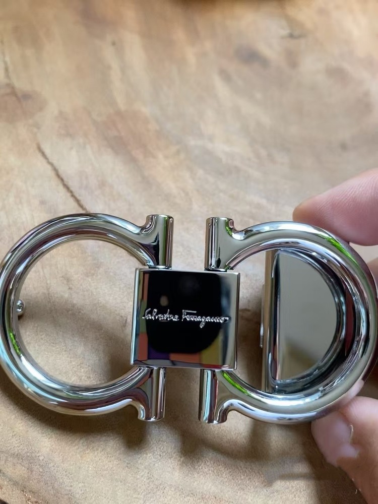 Salvatore Ferragamo Alloy Horseshoe Buckle Silvre for 34-35mm leather strap