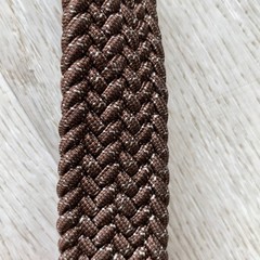 Men&rsquo;s/Unisex Brown Woven Stretch Belt with Silver Buckle Sz 34