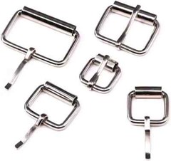 Swpeet 50Pcs 5 Sizes 1/2&Prime; 3/4&Prime; 1&Prime; 5/4&Prime; 5/8&Prime; Multi-Purpose Metal Roller Buckle Ri